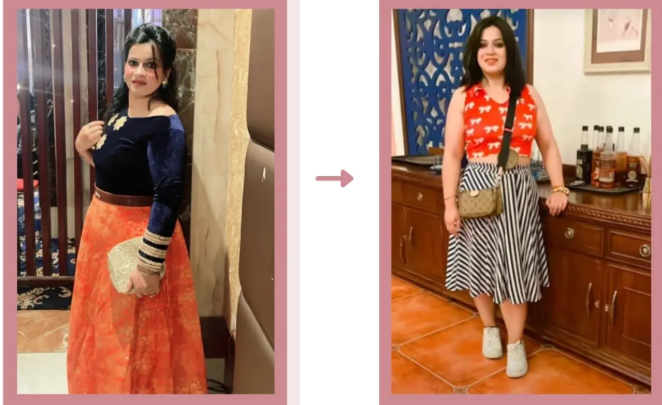 Kanika sharad nayar before and after